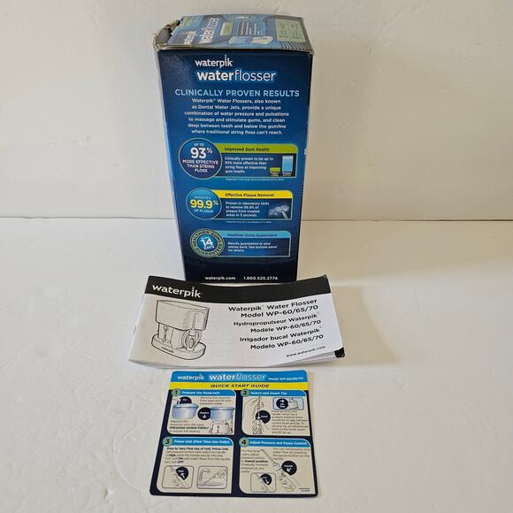 Waterpik Classic Water Flosser 3 Tips Dental Oral Care Gift New in Box Working - Picture 8 of 11